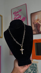 Pastel Cross Necklace